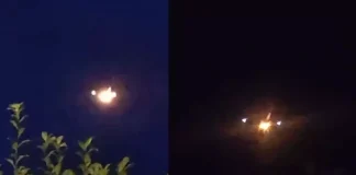 Αεροπλάνο παίρνει φωτιά στον αέρα