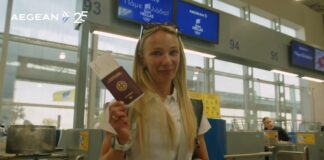 To video από το ταξίδι της Ελληνικής Ολυμπιακής αποστολής με την ειδική πτήση της AEGEAN για Παρίσι