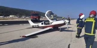 Ρόδος: Αναγκαστική προσγείωση μονοκινητήριου αεροσκάφους