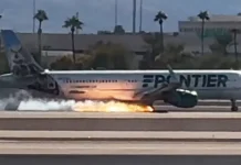 Φωτιά κατά την προσγείωση σε αεροπλάνο της Frontier