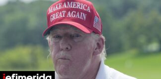 Γυναίκες έπαιξαν ξύλο σε αεροπλάνο για… καπέλο του Τραμπ