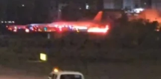 Τουρκία: Ρωσικό αεροπλάνο πήρε φωτιά από βλάβη στον κινητήρα