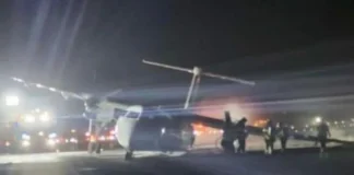 Αεροσκάφος της Air Canada τυλίχθηκε στις φλόγες κατά την προσγείωση