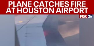 Αεροπλάνο της United παίρνει φωτιά κατά την απογείωση