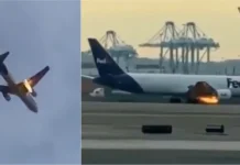 Φωτιά στον αέρα έπιασε εμπορικό αεροσκάφος στις ΗΠΑ