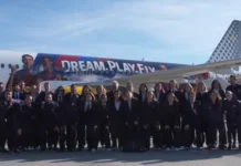 Η Μπαρτσελόνα παρουσιάζει το πρώτο αεροπλάνο για την ομάδα γυναικών