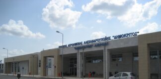 Αεροδρόμιο Αλεξανδρούπολης και πόλη πλήττονται από ανεμοστρόβιλο