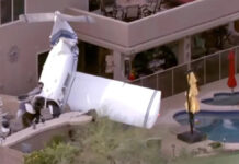 Τρεις τραυματίες και ζημιές σε σπίτια από πτώση εκπαιδευτικού αεροσκάφους