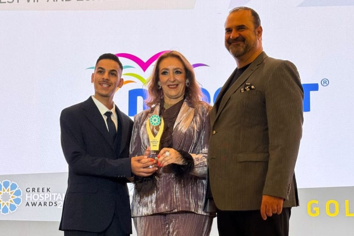 Nikolas Linos Travel Assistant Katerina Mousbeh Managing Director Mideast Travel Charis Ntigkintakis CEO Tourism Media Events 1